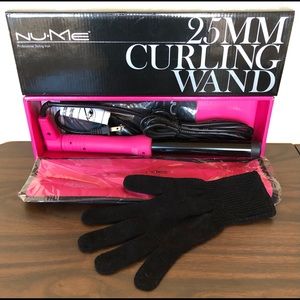 NuMe Classic Curling Wand Pink 25 mm - Used Once Excellent Condition